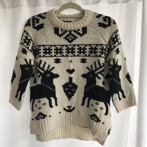 H&M Reindeer sweater -Size S
